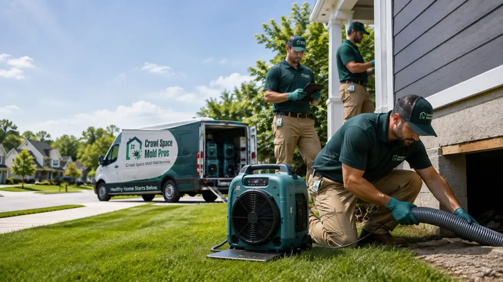 Crawl Space Mold Removal in North Street, MI